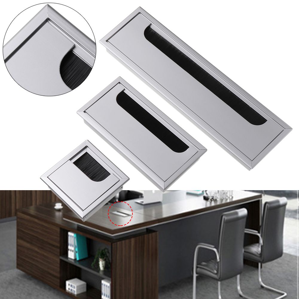 Home Office Desk Ideas - Aluminum Alloy PC Desk Rectangle Wire