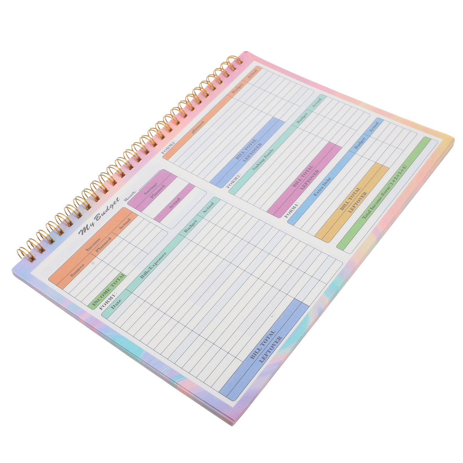 Home Office Budget - B5 Daily Weekly Financial Ledger Expense
