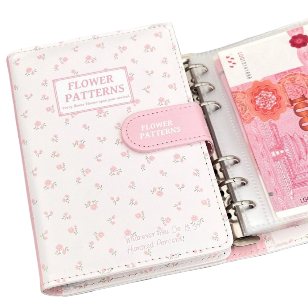 Home Office Budget - New PU Leather Money Saving Binder