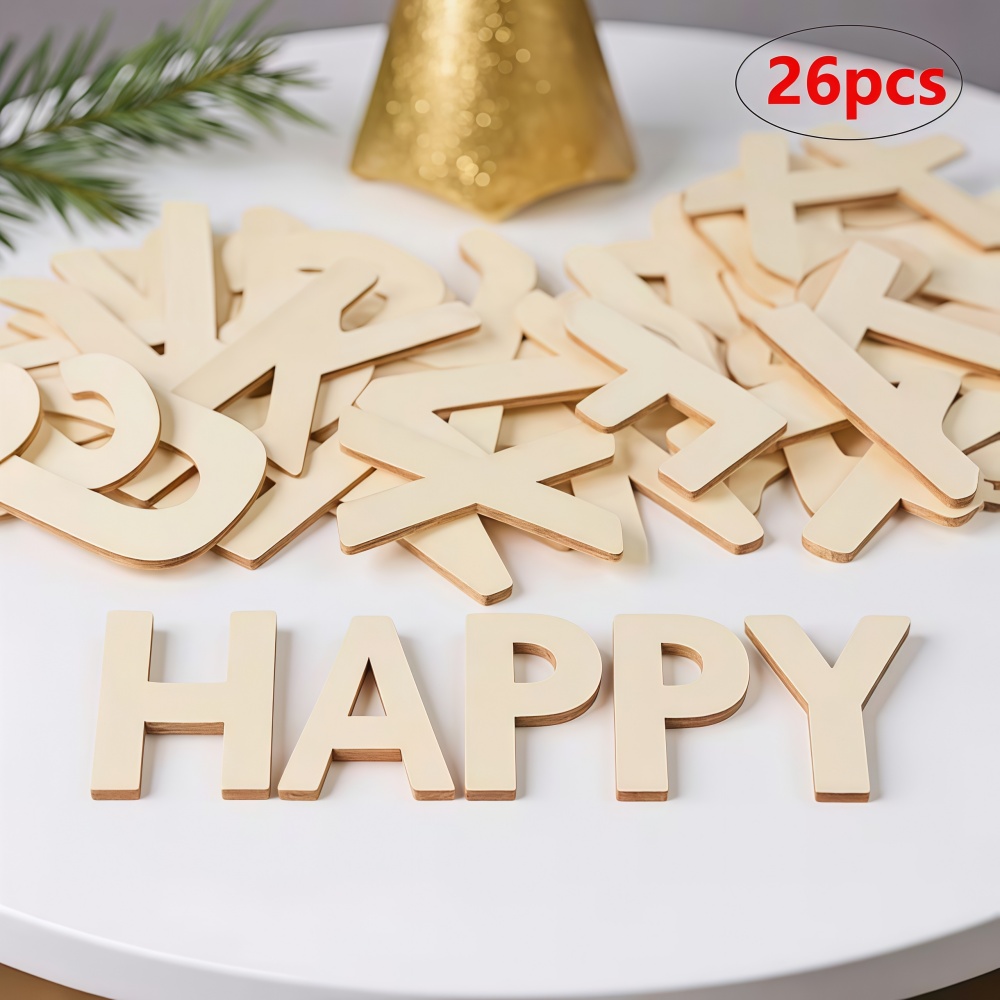 26pcs Designable Wood Letters  - Letter Tray Desk のレビューと価格