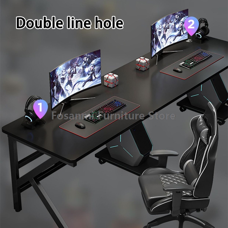 Large 2-Person Gamer PC Desk w - Home Office With Two Desks のレビューと価格