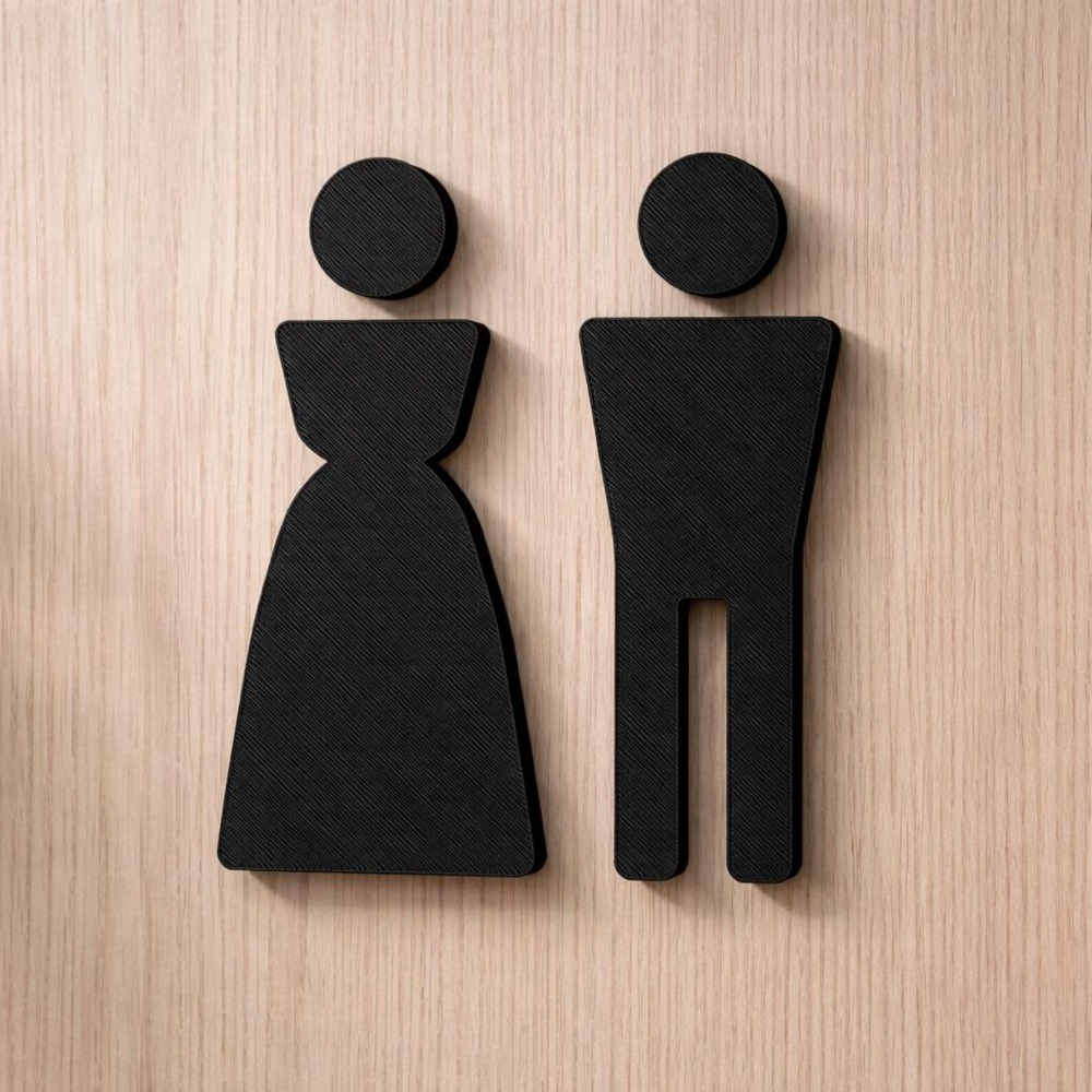Minimalist 3D Printed Male Fem - Home Office Icon のレビューと価格