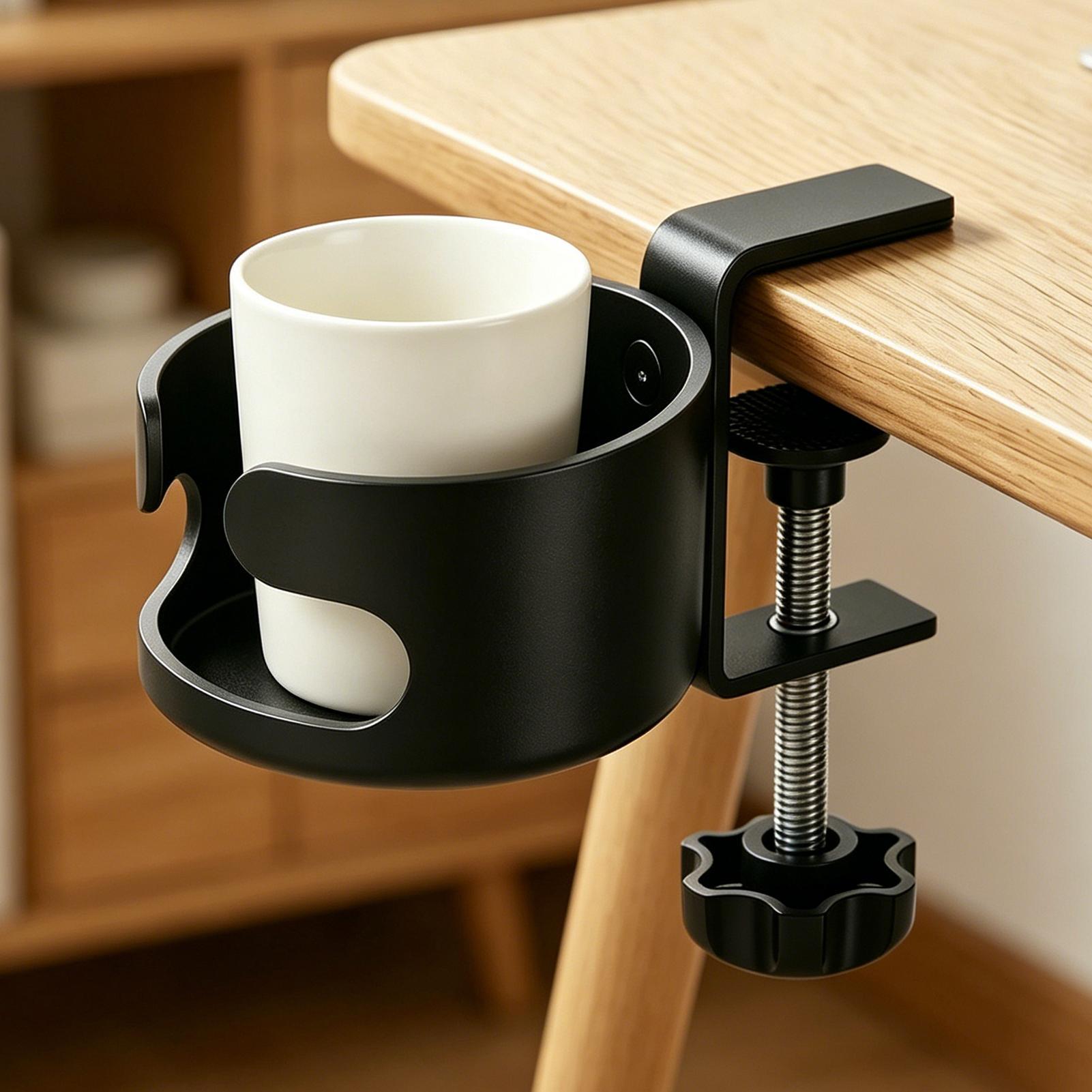 Desk Cup Holder Tabletop Drink - Office Table Home のレビューと価格