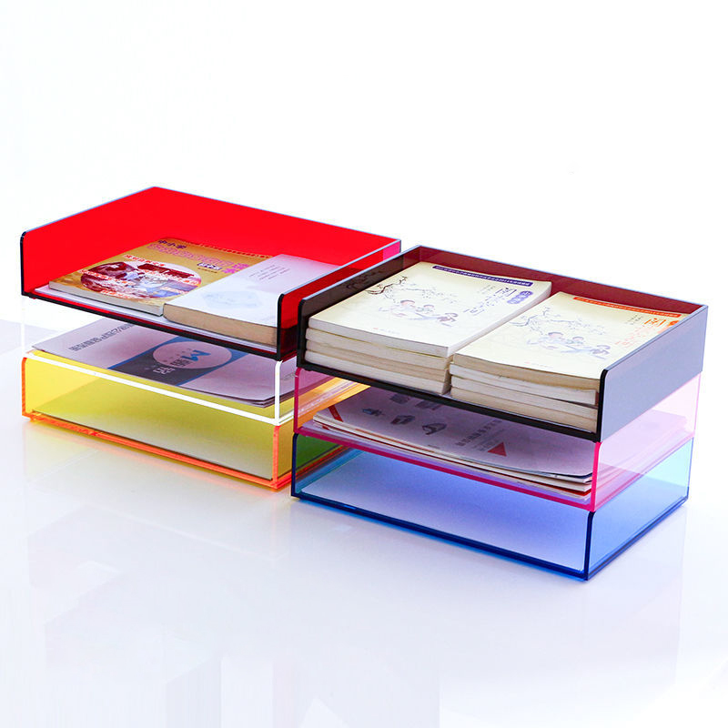 Acrylic File Paper Organizer L - Letter Tray Desk のレビューと価格