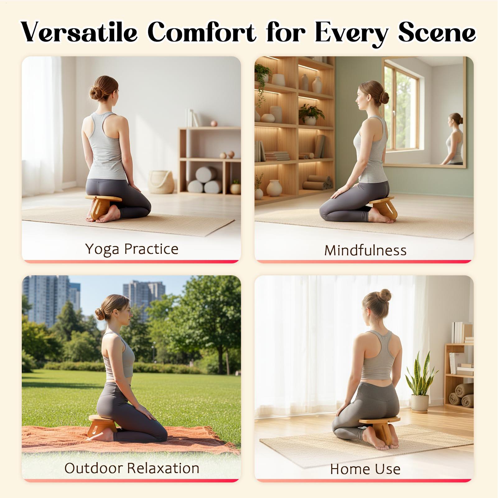 Prayer Stool Wooden Prayer Kne - Home Office Yoga Room のレビューと価格