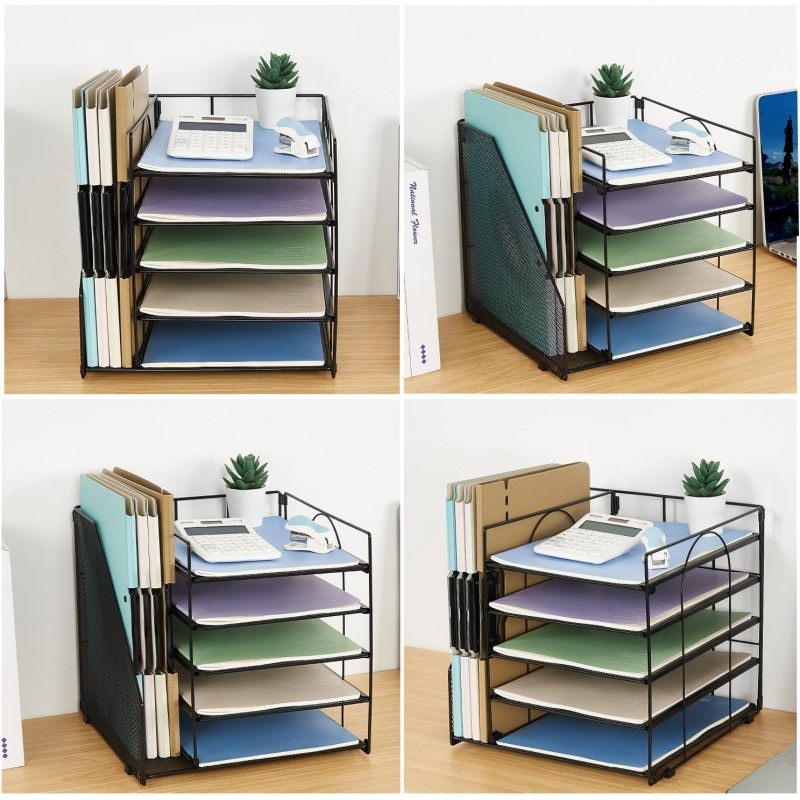 5-Tier Multi-Layer File Rack O - Letter Tray Desk のレビューと価格