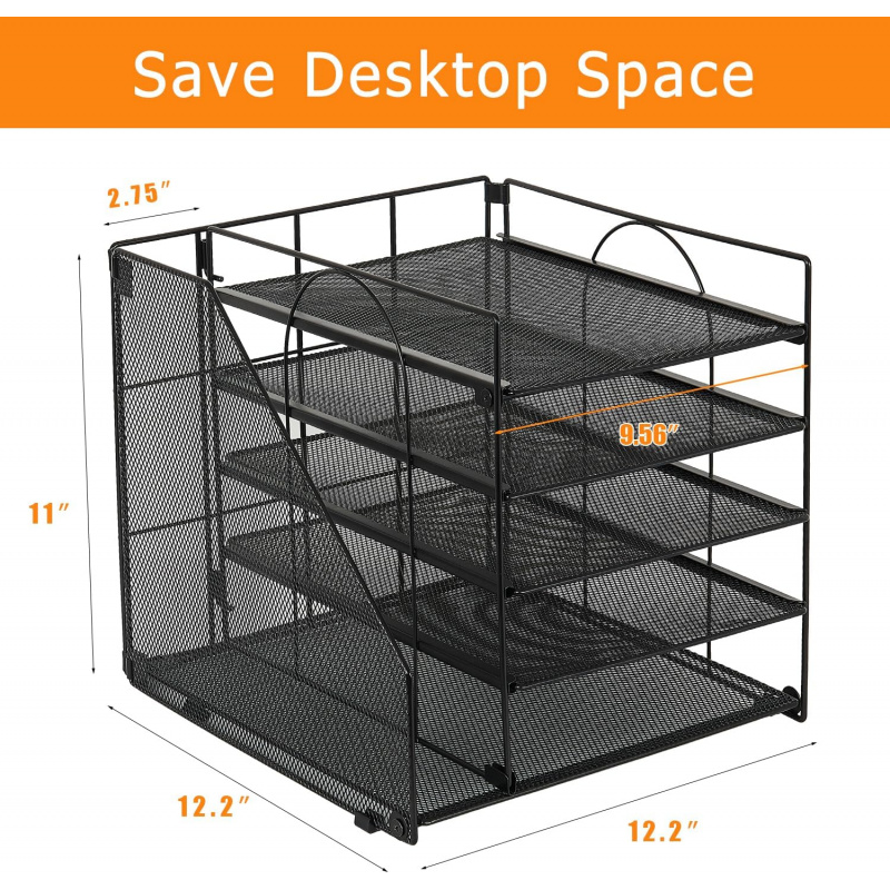 5-Tier Multi-Layer File Rack O - Letter Tray Desk のレビューと価格