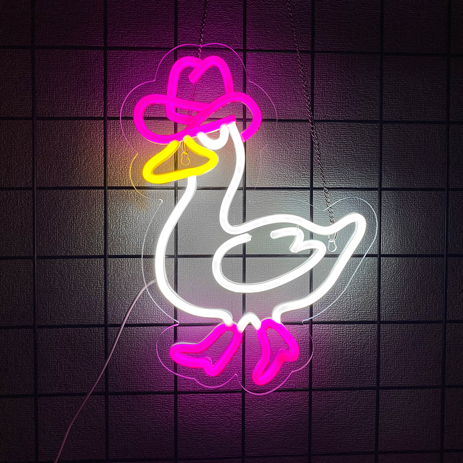Cowboy Duck Led Neon Signs, Cu - Home Office Icon のレビューと価格