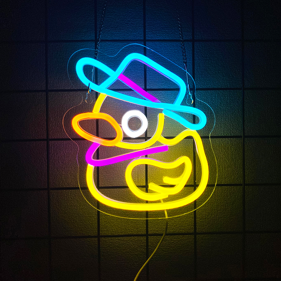 Cowboy Duck Led Neon Signs, Cu - Home Office Icon のレビューと価格
