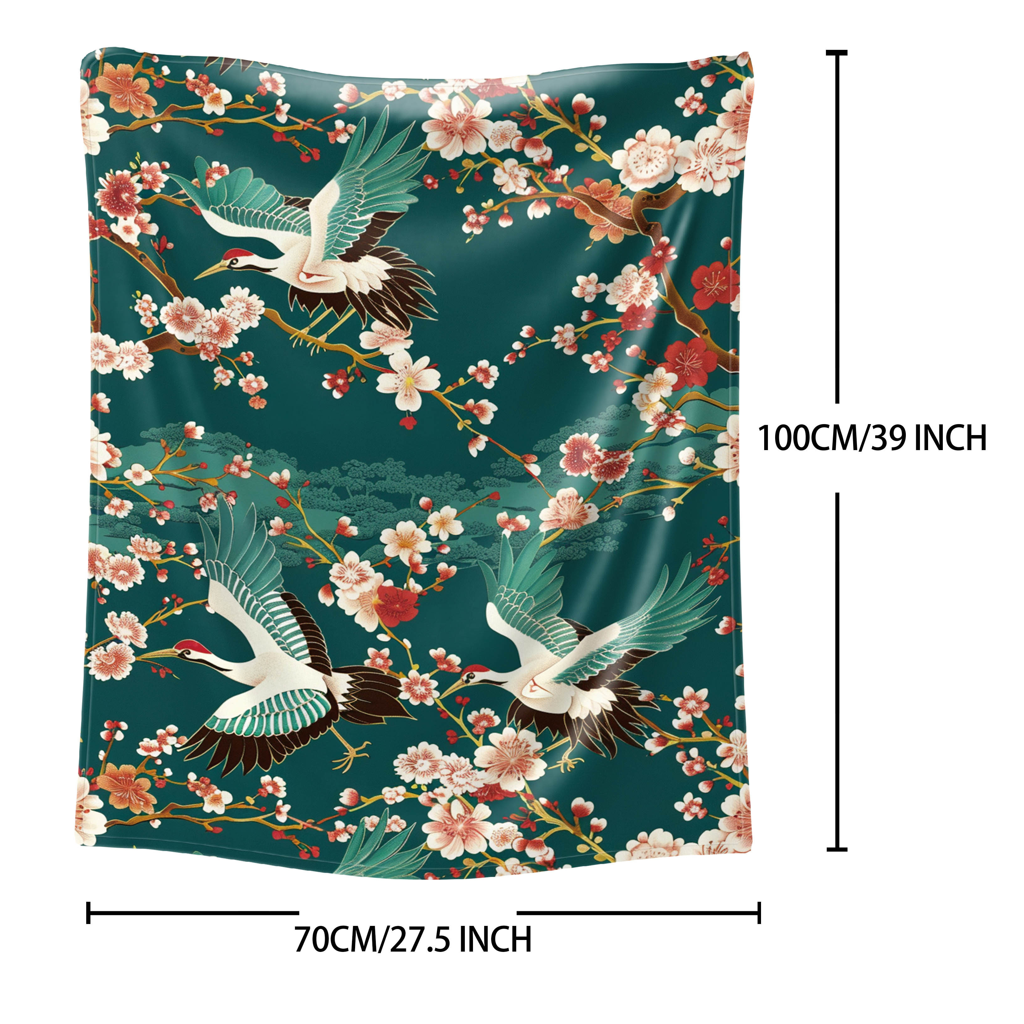 Japanese Crane & Floral Print  - Home Office Japandi のレビューと価格