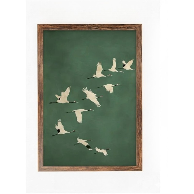 1pc Japandi Crane Vintage Love - Home Office Japandi のレビューと価格