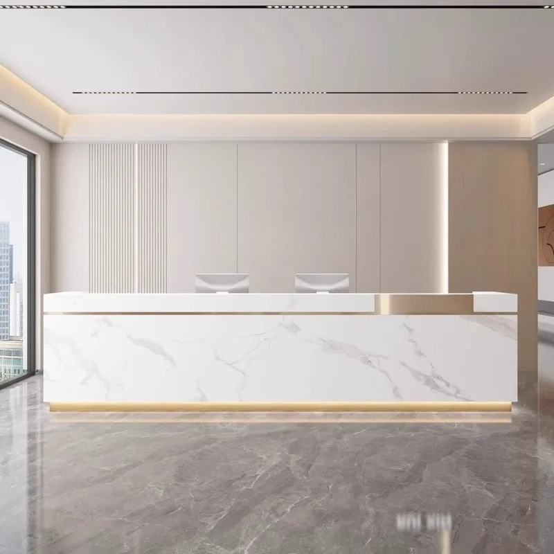 Reception Desks Mostrador De T - Home Office Tienda のレビューと価格