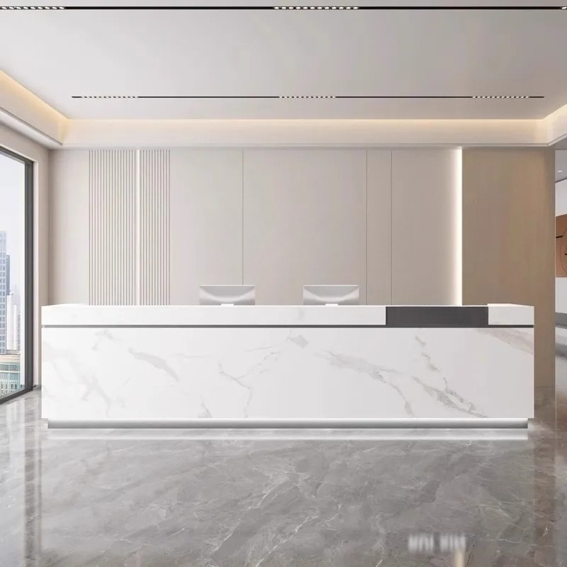 Reception Desks Mostrador De T - Home Office Tienda のレビューと価格
