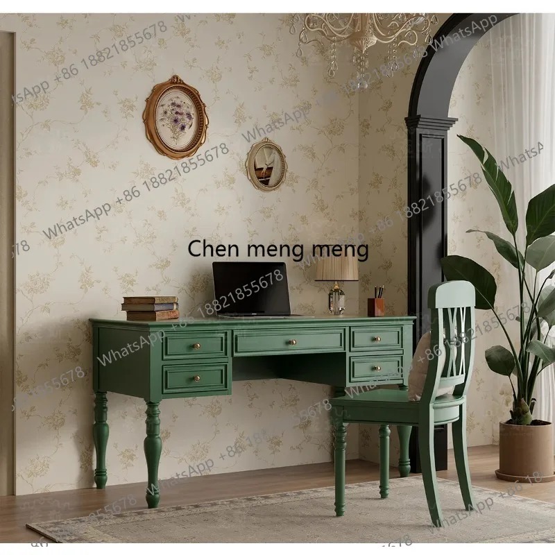 E136  Vintage Style Two-in-One - Home Office With Two Desks のレビューと価格