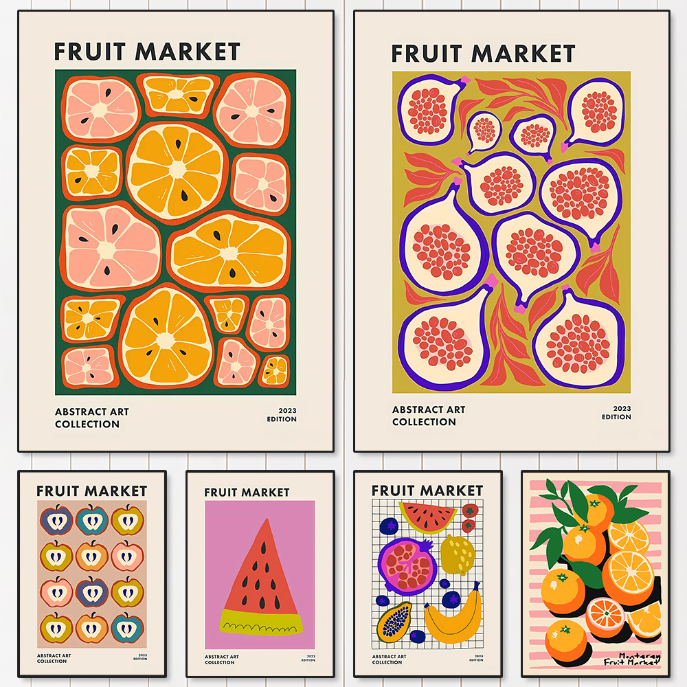 Japanese FRUIT MARKET Canvas P - Home Office Japandi のレビューと価格