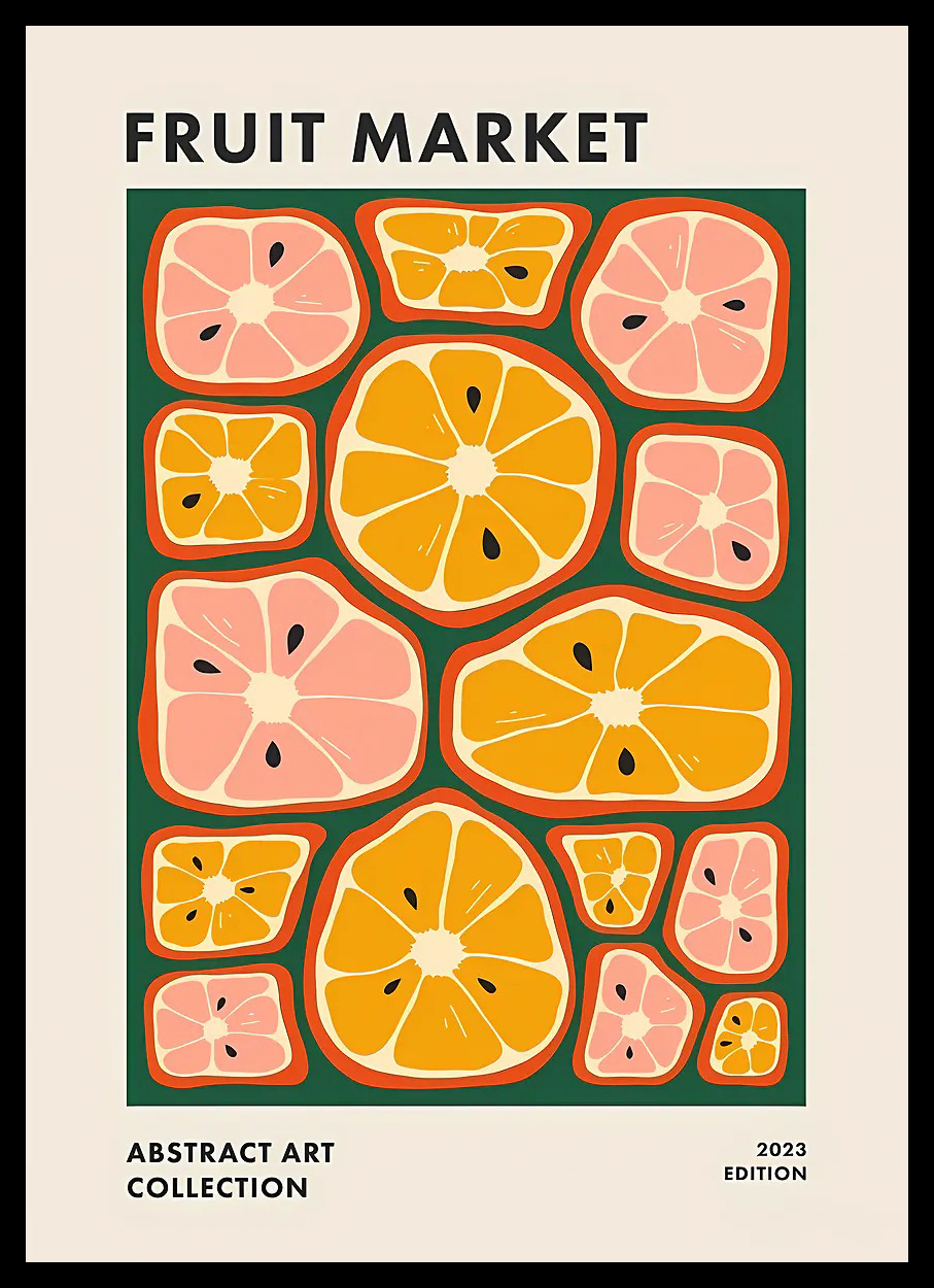 Japanese FRUIT MARKET Canvas P - Home Office Japandi のレビューと価格