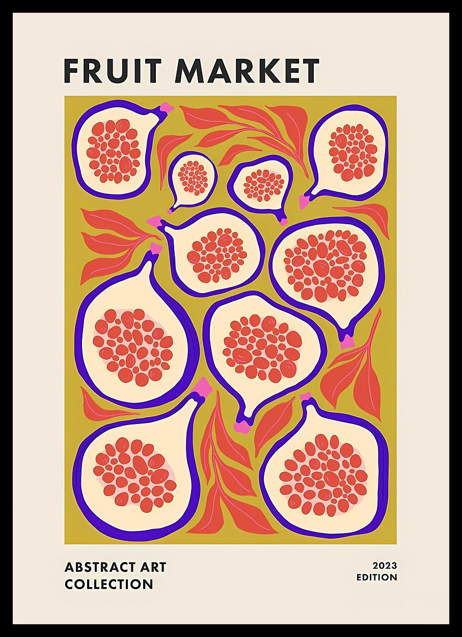 Japanese FRUIT MARKET Canvas P - Home Office Japandi のレビューと価格