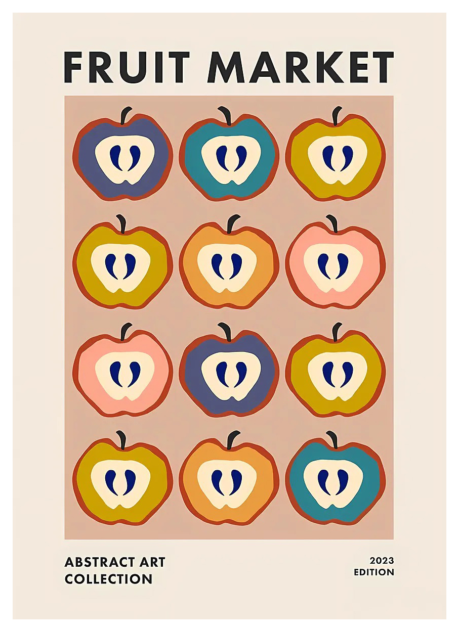 Japanese FRUIT MARKET Canvas P - Home Office Japandi のレビューと価格