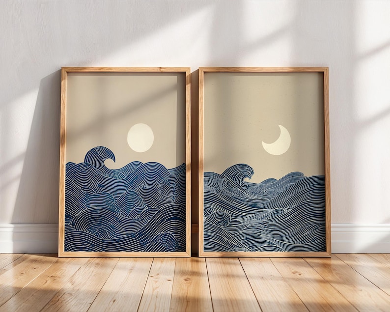 2pcs Japandi Minimalist Moon C - Home Office Japandi のレビューと価格