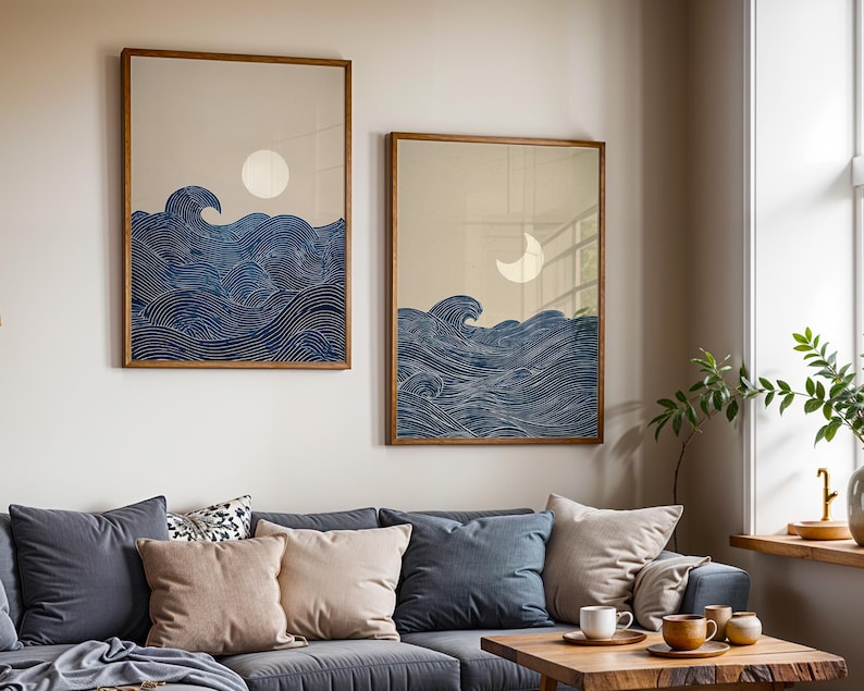 2pcs Japandi Minimalist Moon C - Home Office Japandi のレビューと価格