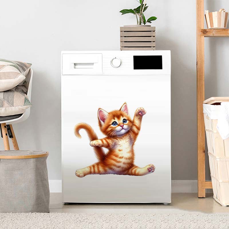 Yoga Cat  Wall Sticker Removab - Home Office Yoga Room のレビューと価格