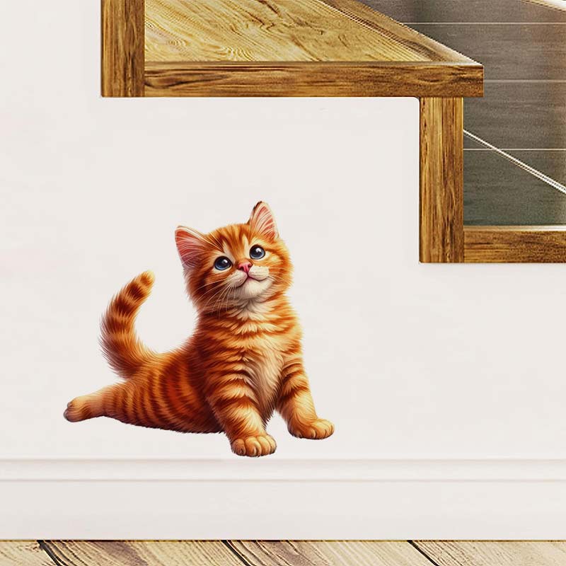 Yoga Cat  Wall Sticker Removab - Home Office Yoga Room のレビューと価格
