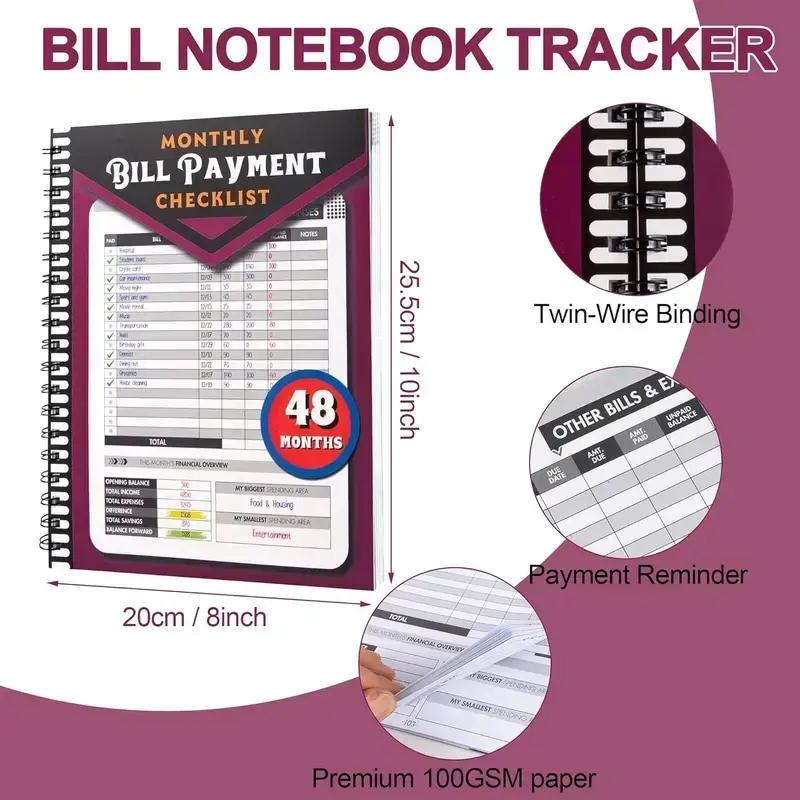 ADHD A4 Planner Notebook, Dura - Home Office Budget のレビューと価格