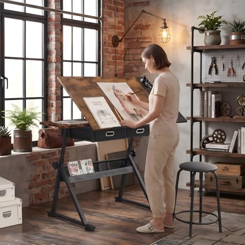 Adjustable Drawing Table with  - Office Table Home のレビューと価格