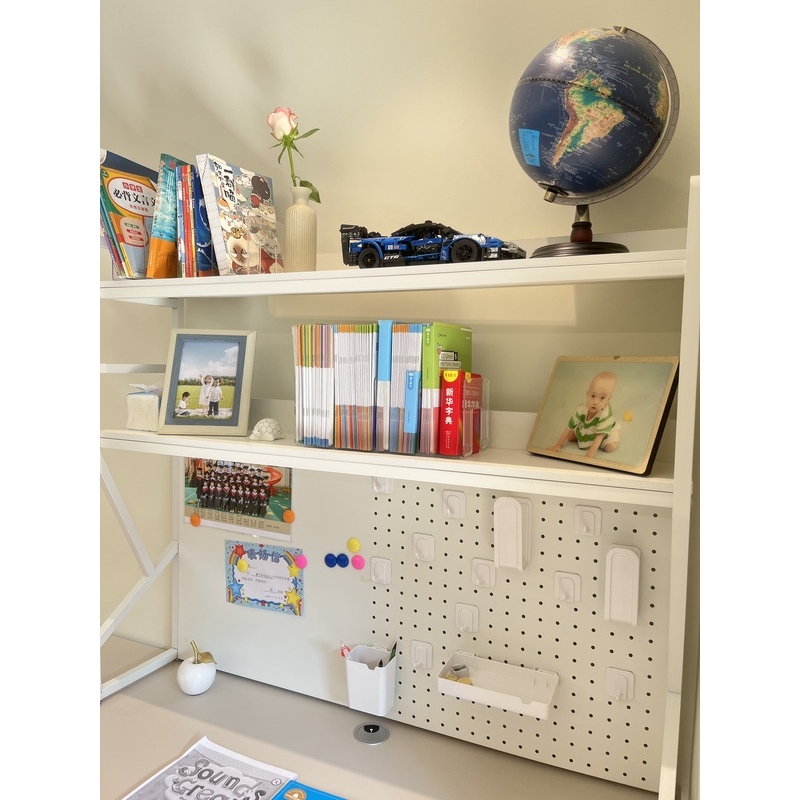 Desktop Storage Shelf with Peg - Home Office Desk Ideas のレビューと価格