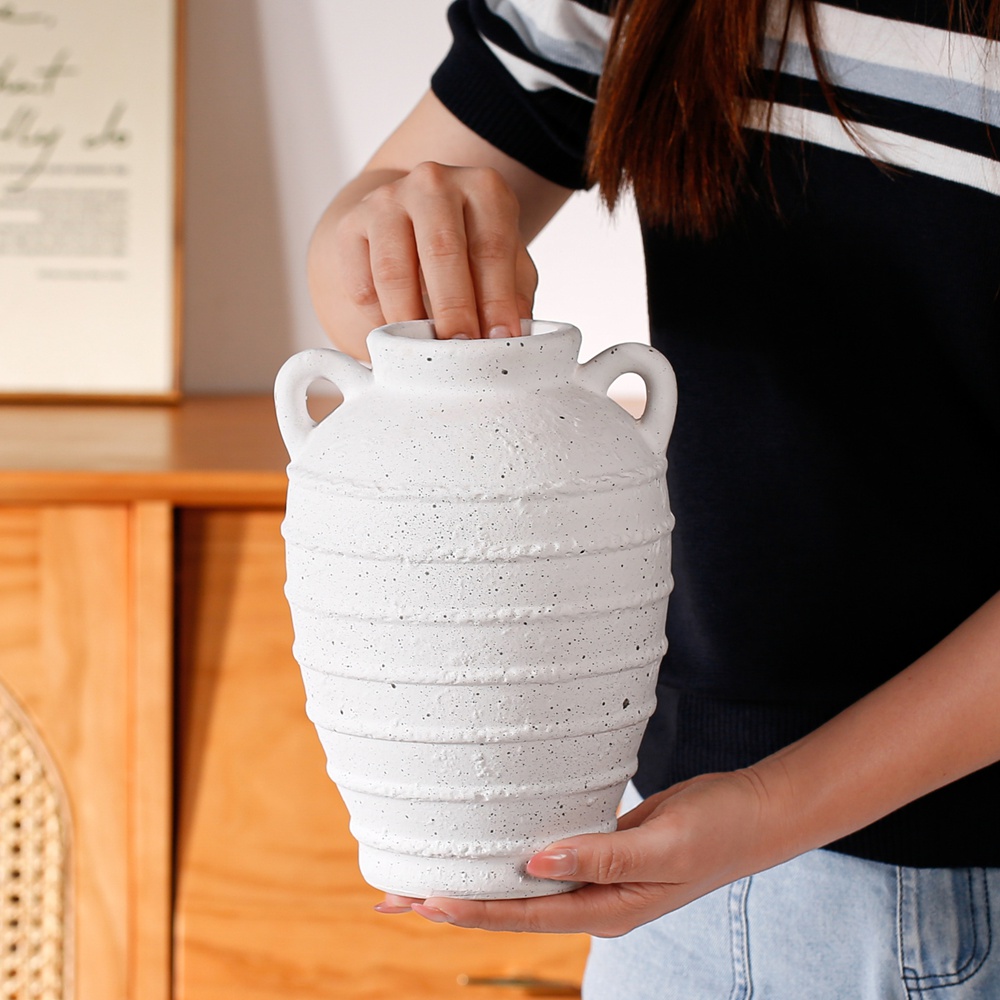 Amphora Ceramic Vase Dried Flo - Home Office Japandi のレビューと価格
