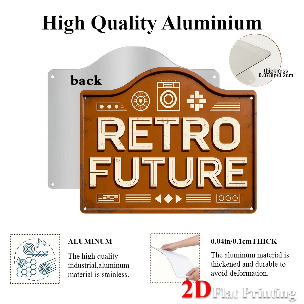 2D Flat, 1pc Vintage Futuristi - Home Office Icon のレビューと価格