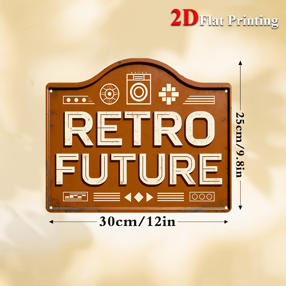 2D Flat, 1pc Vintage Futuristi - Home Office Icon のレビューと価格