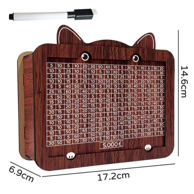 Rustic Penny Bank with Goal Tr - Home Office Budget のレビューと価格