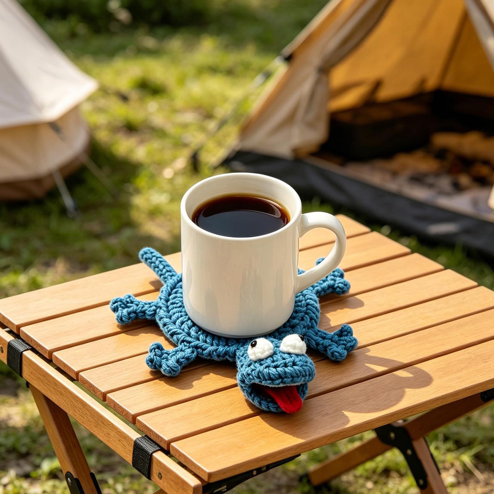 Fun Crochet Lizard Coaster Tab - Home Office Desk Ideas のレビューと価格