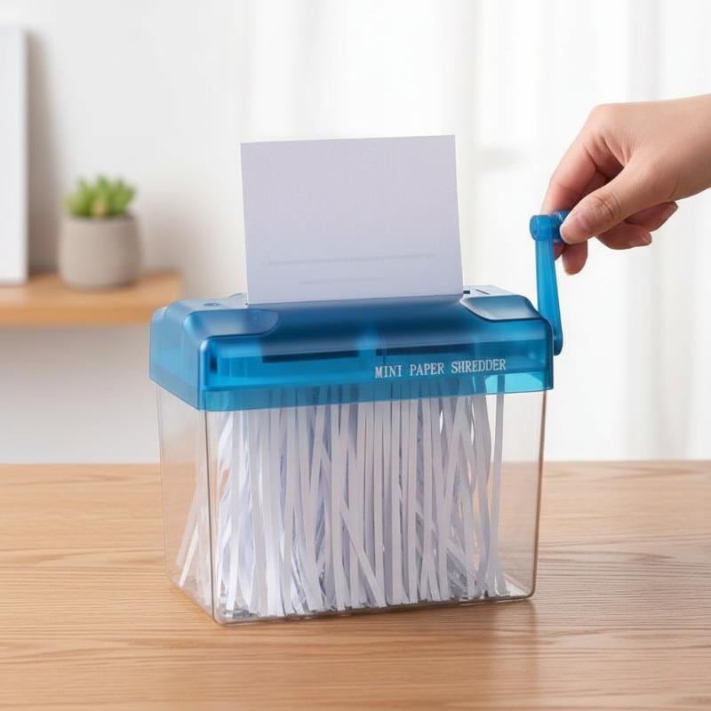 Portable Mini Manual Paper Shr - Home Office Paper Shredder のレビューと価格
