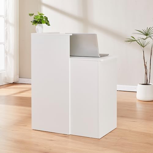 Small Reception Desk with Two  - Home Office With Two Desks のレビューと価格