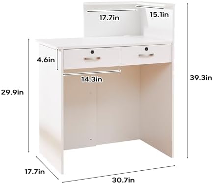 Small Reception Desk with Two  - Home Office With Two Desks のレビューと価格