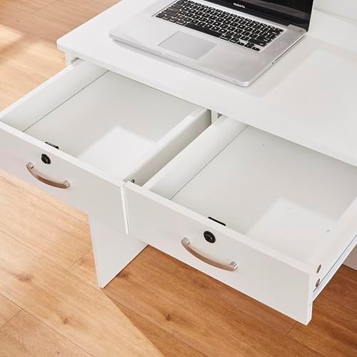 Small Reception Desk with Two  - Home Office With Two Desks のレビューと価格