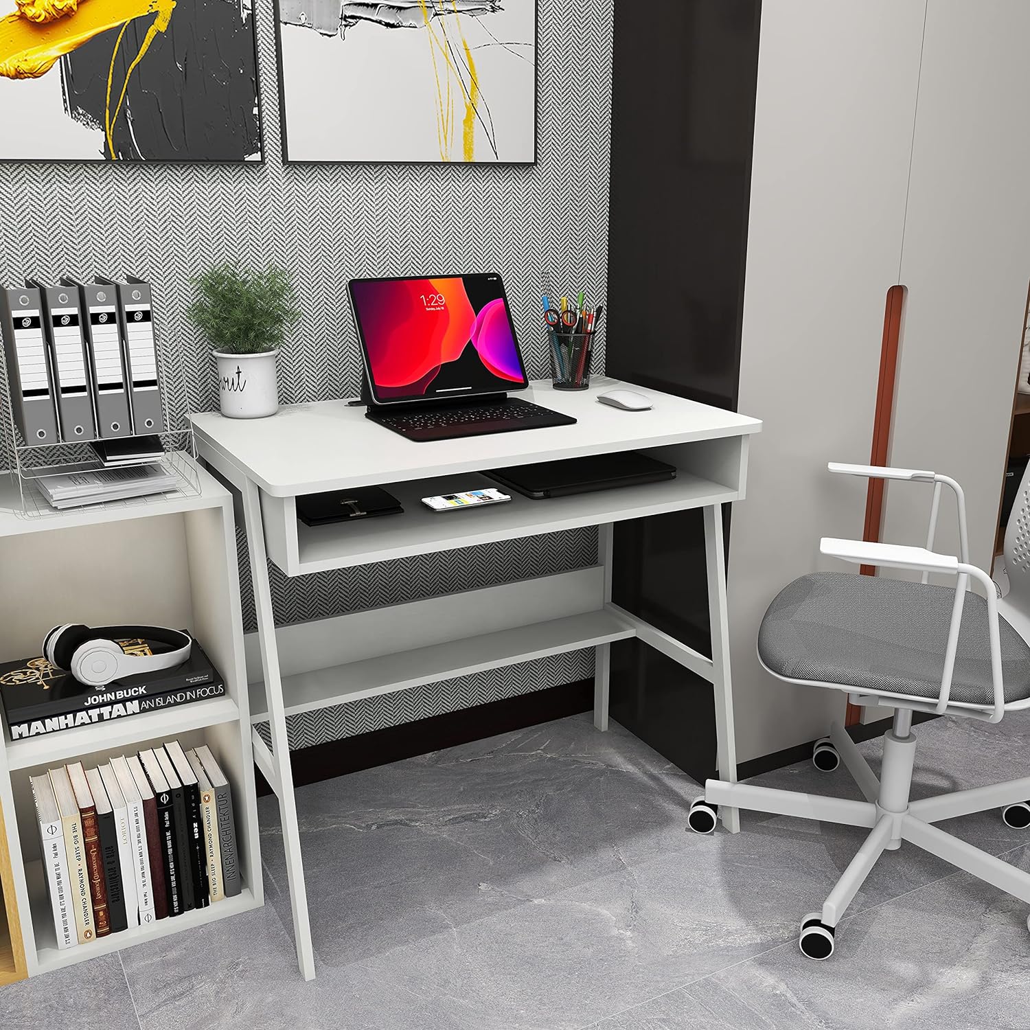 ！@Combohome Home Furniture Off - Home Office With Two Desks のレビューと価格