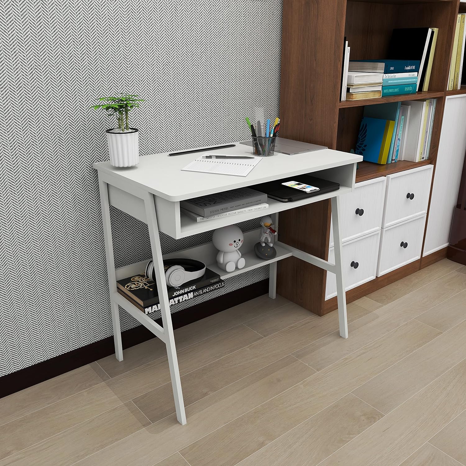 ！@Combohome Home Furniture Off - Home Office With Two Desks のレビューと価格