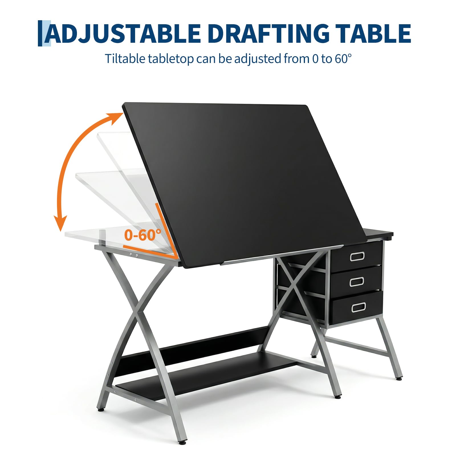 Tabletop Adjustable Drafting T - Office Table Home のレビューと価格