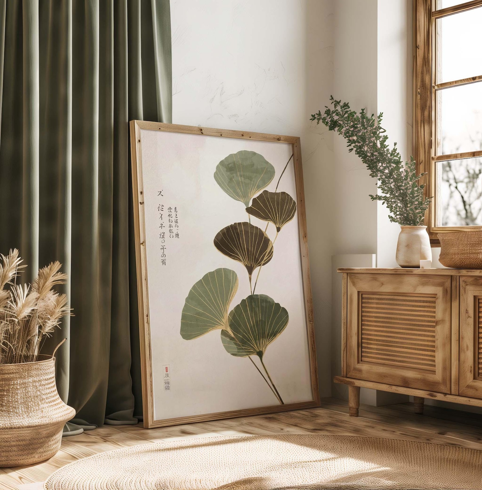 Japandi Neutral Lotus Leaf Can - Home Office Japandi のレビューと価格