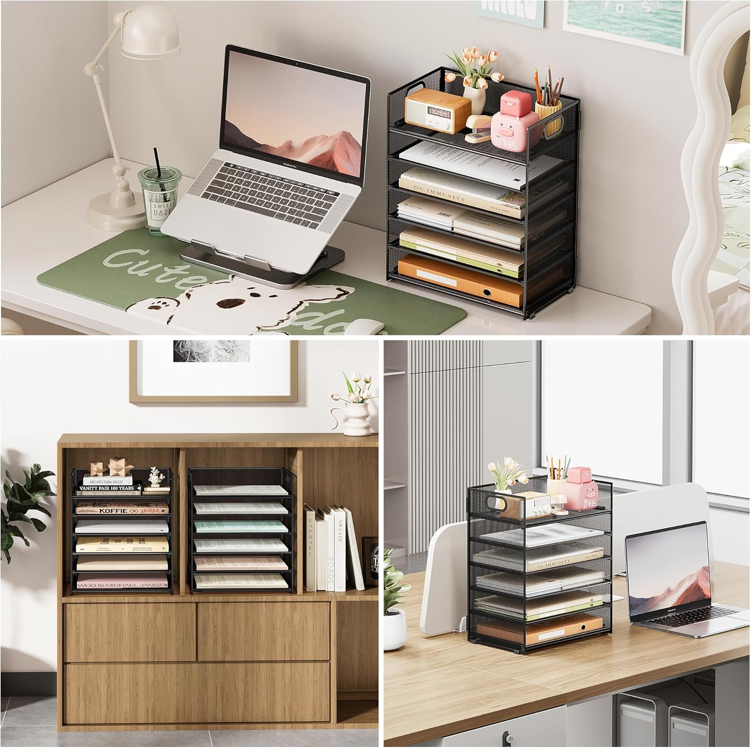 6-Tier Mesh Paper File Tray Or - Letter Tray Desk のレビューと価格