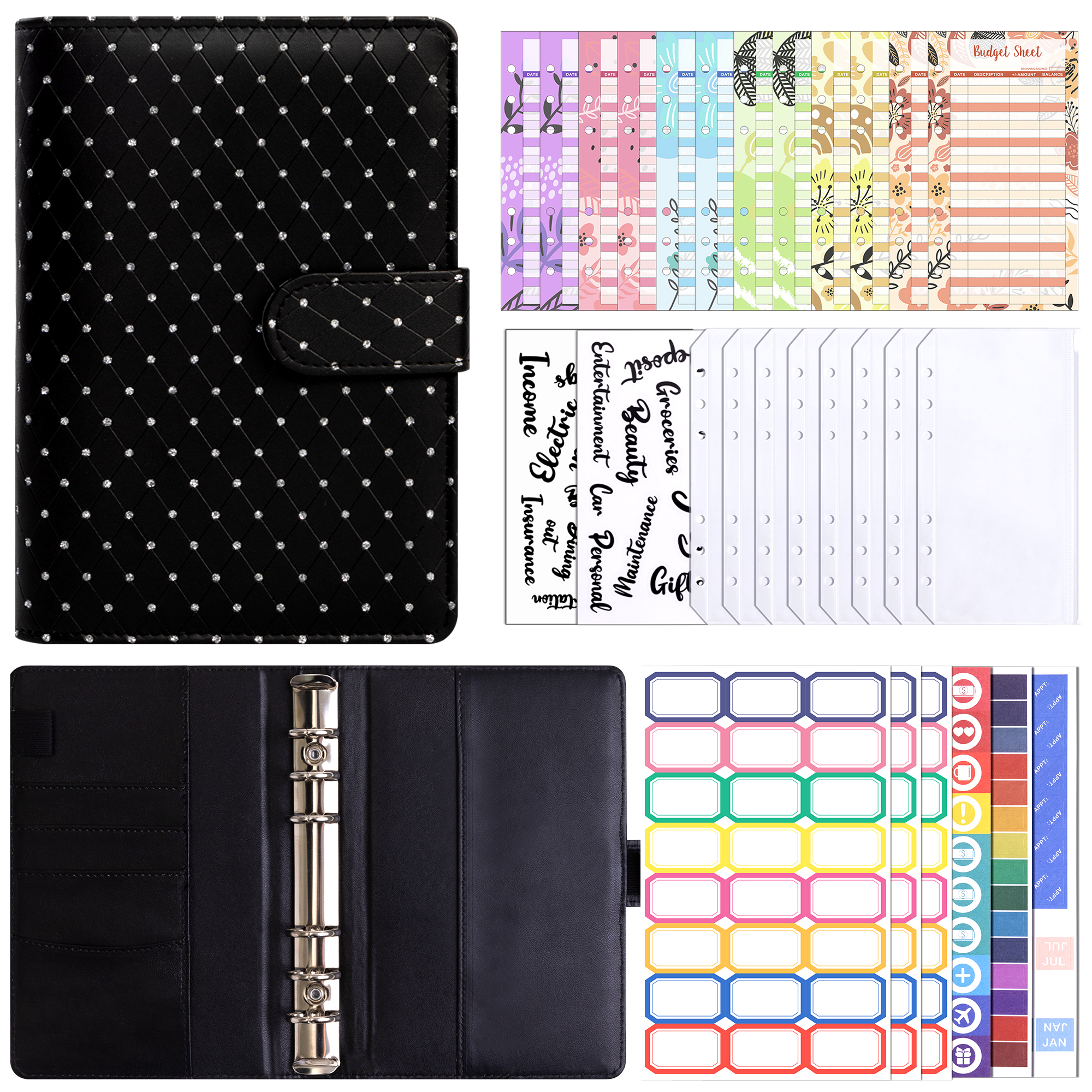 Budget Binder, A6 Diamond PU L - Home Office Budget のレビューと価格