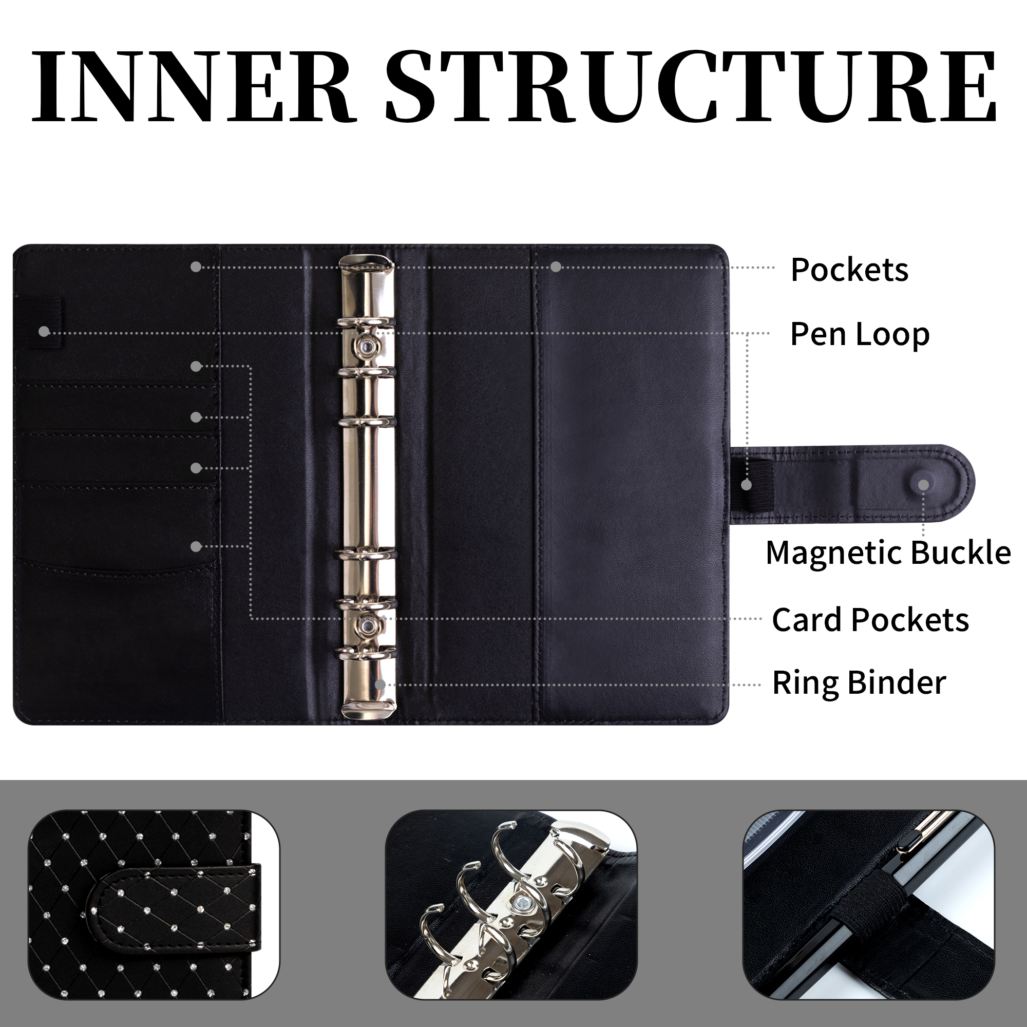 Budget Binder, A6 Diamond PU L - Home Office Budget のレビューと価格
