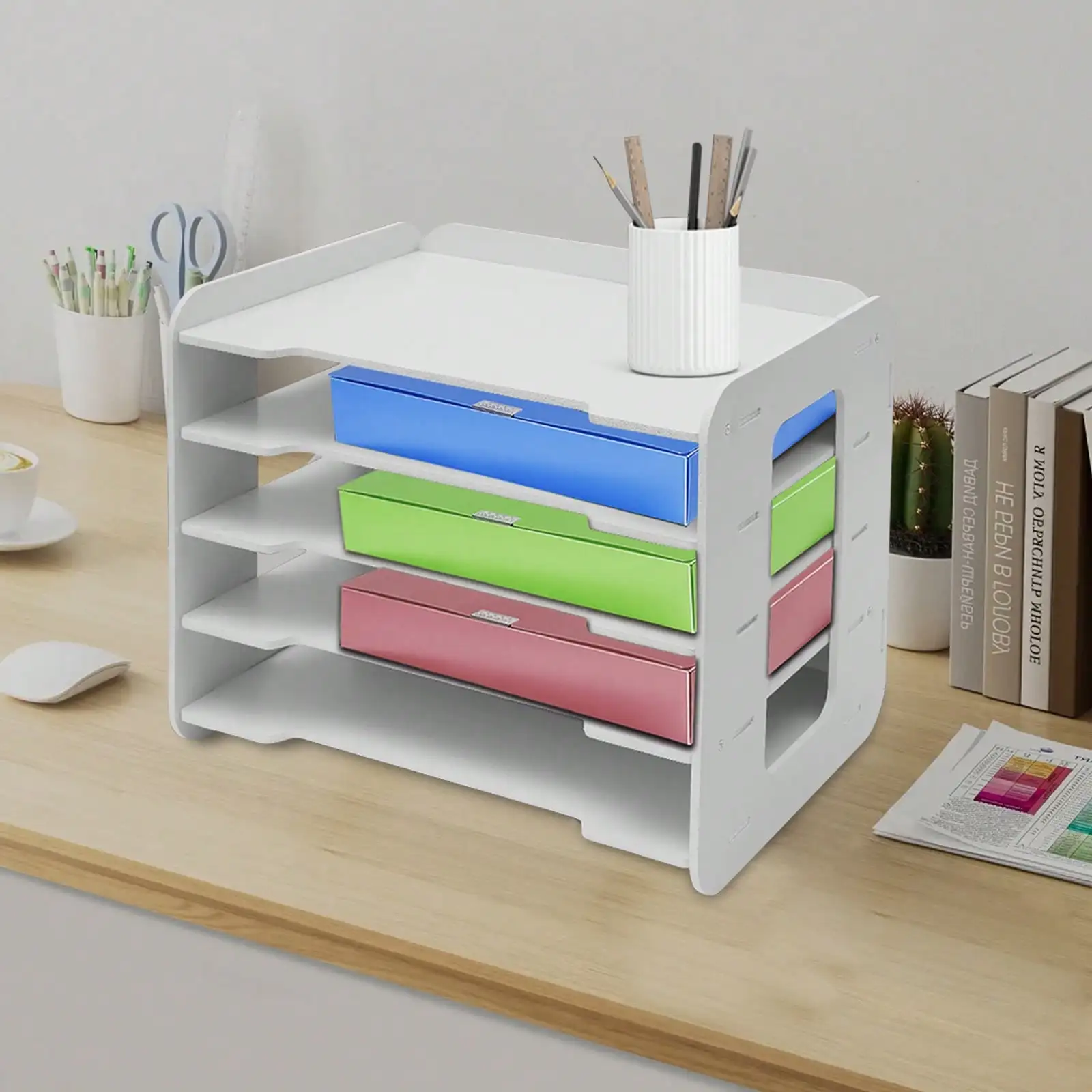 Letter File Organizer, 5-Tier  - Letter Tray Desk のレビューと価格