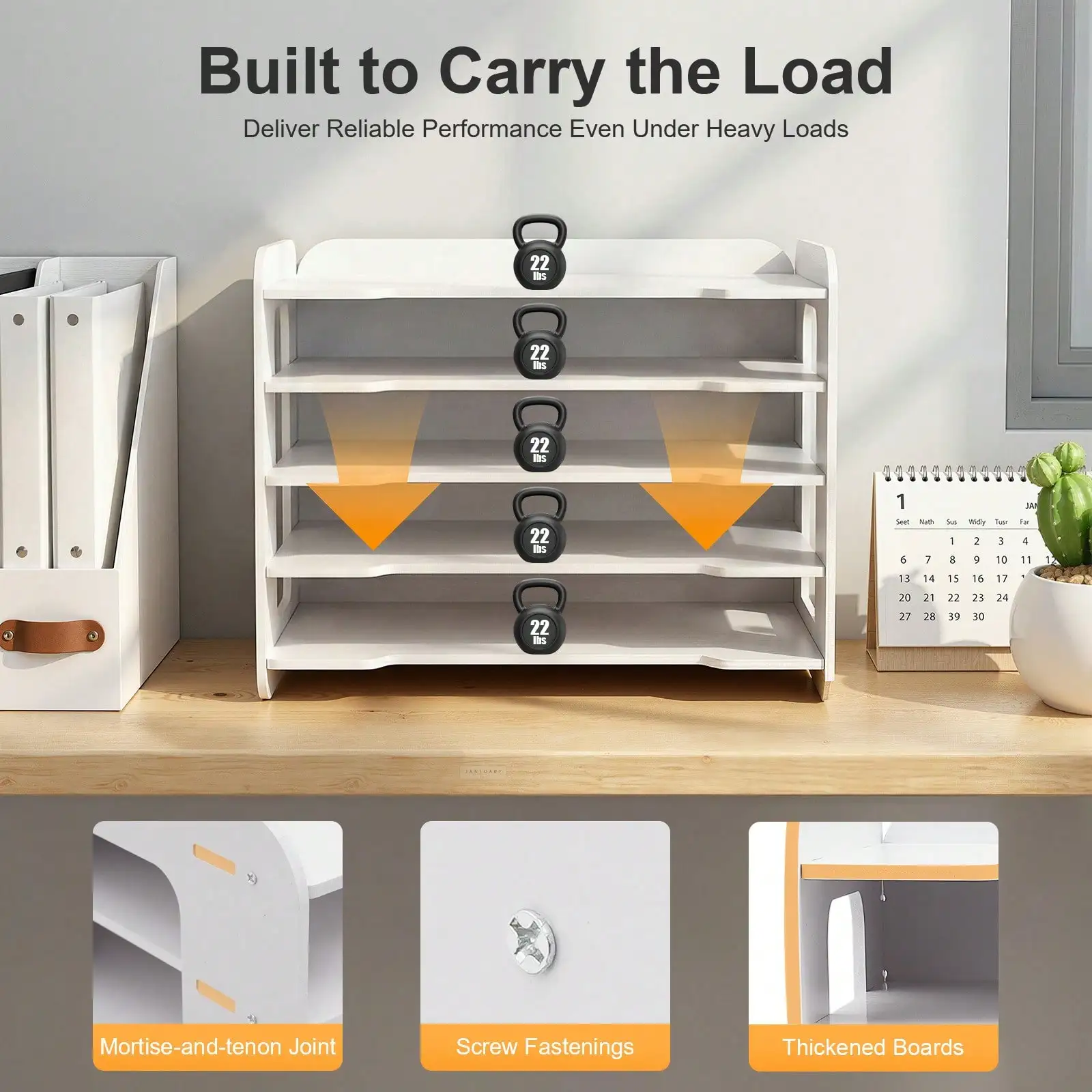 Letter File Organizer, 5-Tier  - Letter Tray Desk のレビューと価格