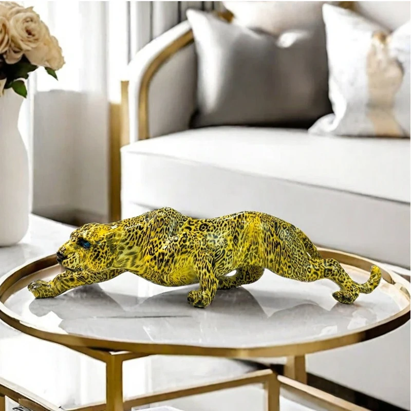 Cheetah Statue Home Decor Leop - Home Office Desk Ideas のレビューと価格