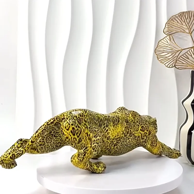 Cheetah Statue Home Decor Leop - Home Office Desk Ideas のレビューと価格