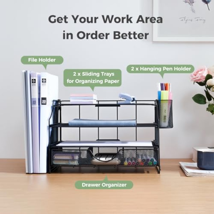 Desk Organizers and Accessorie - Letter Tray Desk のレビューと価格